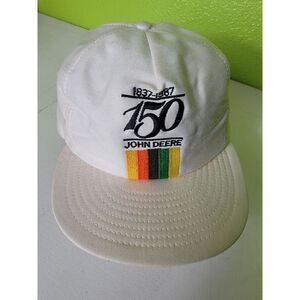Vintage John Deere 150th Anniversary Hat‎ 1987 Snapback Louisville Mfg. USA